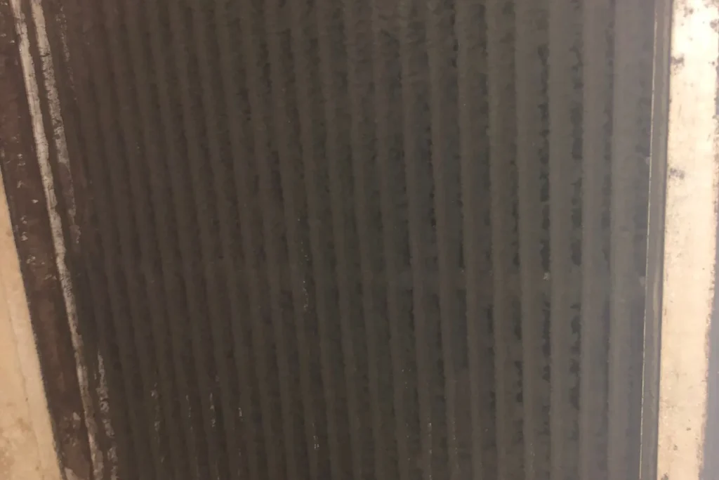 A loaded return-air filter – Air Filter Replacement & Upgrades