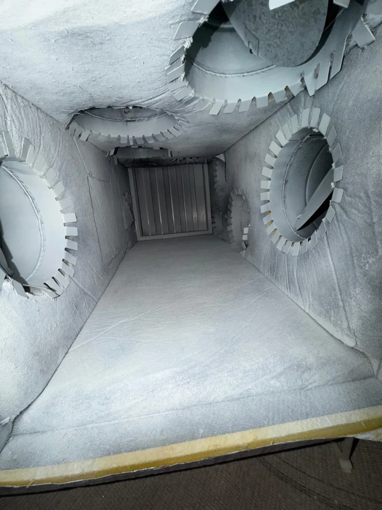 Clean supply plenum after air duct cleaning (Austin area)