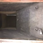 Commercial plenum opened for inspection