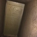 Commercial return plenum before cleaning