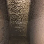 Debris along a commercial return plenum