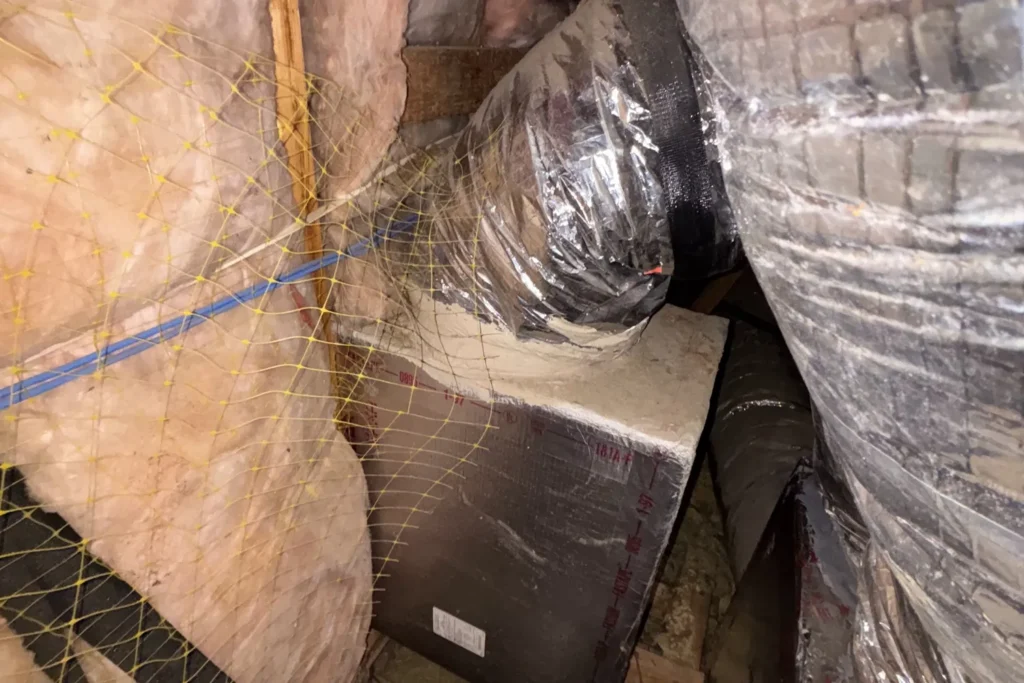 Ductwork in the attic – Duct Insulation
