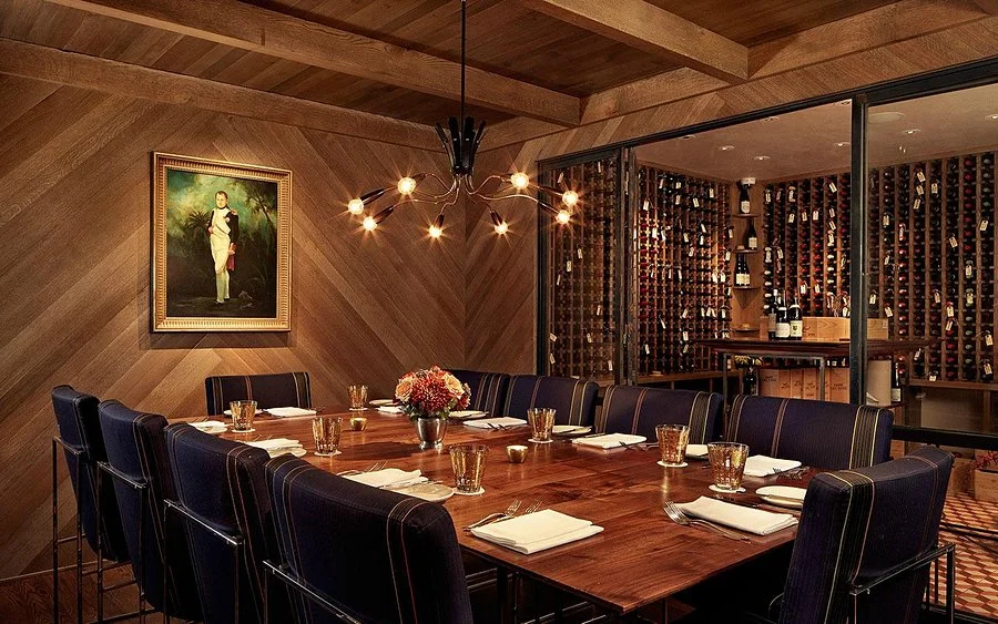 Jeffrey's restaurant dining room in Austin