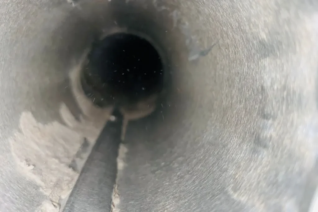 Looking inside a dryer vent – Dryer Vent Inspection