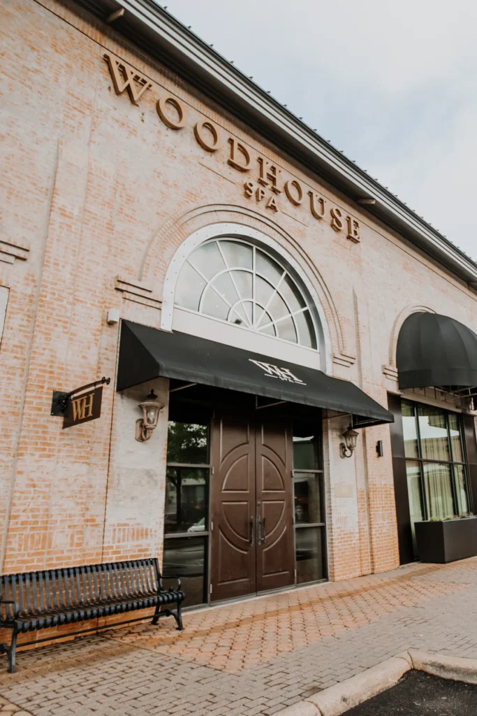 Woodhouse Spa brick building entrance